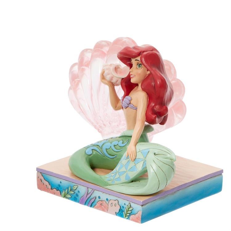 The Little Mermaid Disney Traditions Ariel Clear Resin Shell Figurine Gallery Image 6