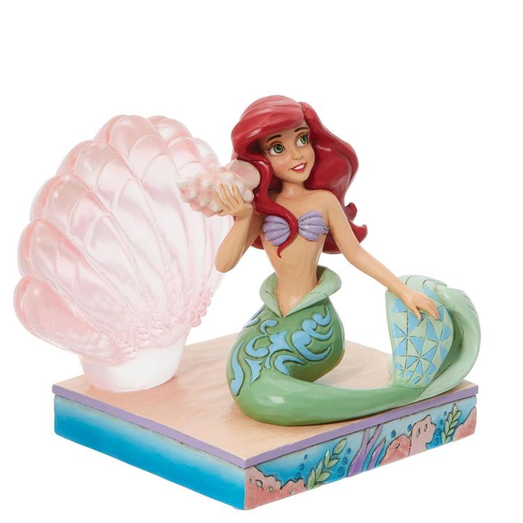 The Little Mermaid Disney Traditions Ariel Clear Resin Shell Figurine Gallery Image 4