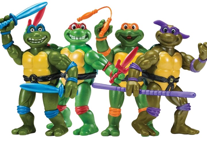 Teenage Mutant Ninja Turtles Toon Turtles Figures Exclusive Four-Pack Gallery Image 1