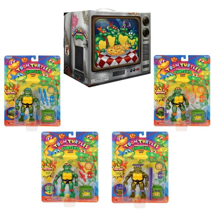 Teenage Mutant Ninja Turtles Toon Turtles Figures Exclusive Four-Pack Gallery Image 6