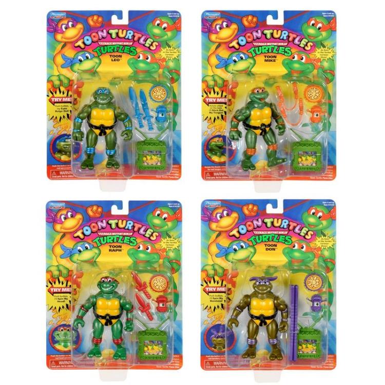 Teenage Mutant Ninja Turtles Toon Turtles Figures Exclusive Four-Pack Gallery Image 4