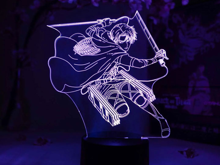 Attack on Titan Final Season Levi Ackermann Otaku Lamp Gallery Image 1