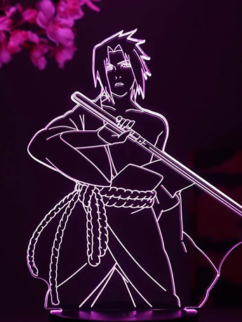 Naruto: Shippuden Sasuke Uchiha Otaku Lamp Gallery Image 2