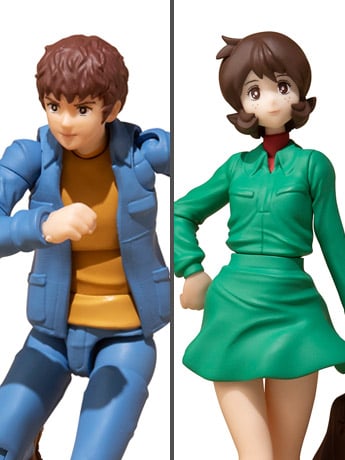 Mobile Suit Gundam G.M.G. Earth Federation 07 Amuro Ray & Fraw Bow Two-Pack Gallery Image 2