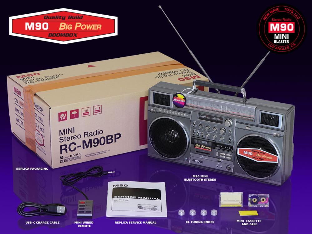RepliTronics 1980 Big Power M90 Mini The King of Boomboxes Bluetooth Speaker (Reissue) Gallery Image 9