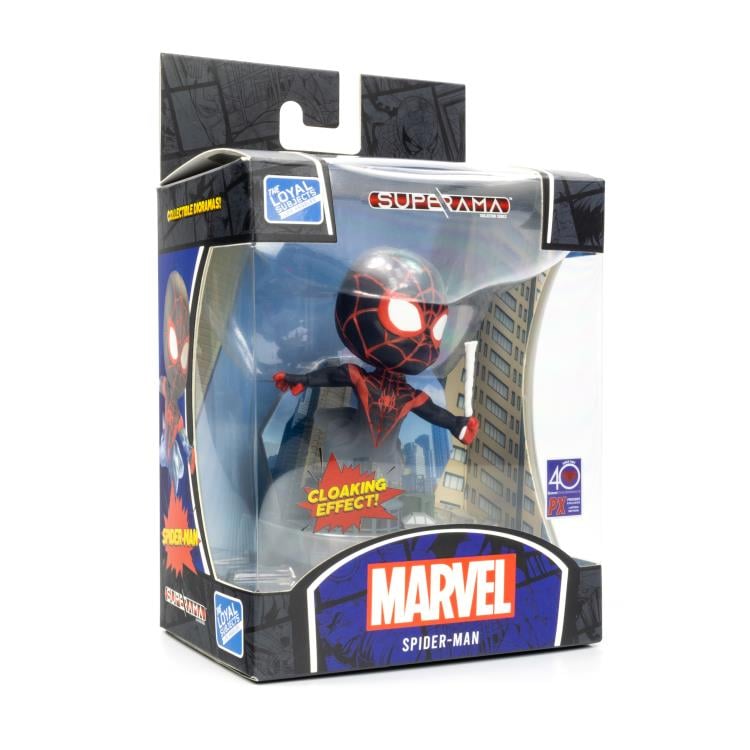 Marvel Superama Spider-Man (Miles Morales Cloaking) Collectible Diorama Gallery Image 6