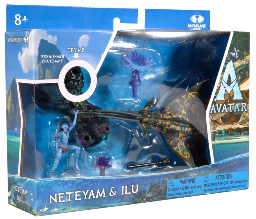 Avatar: The Way of Water World of Pandora Neteyam & Ilu Deluxe Figure Set Gallery Image 10