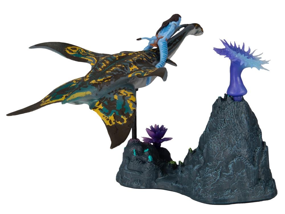 Avatar: The Way of Water World of Pandora Neteyam & Ilu Deluxe Figure Set Gallery Image 6