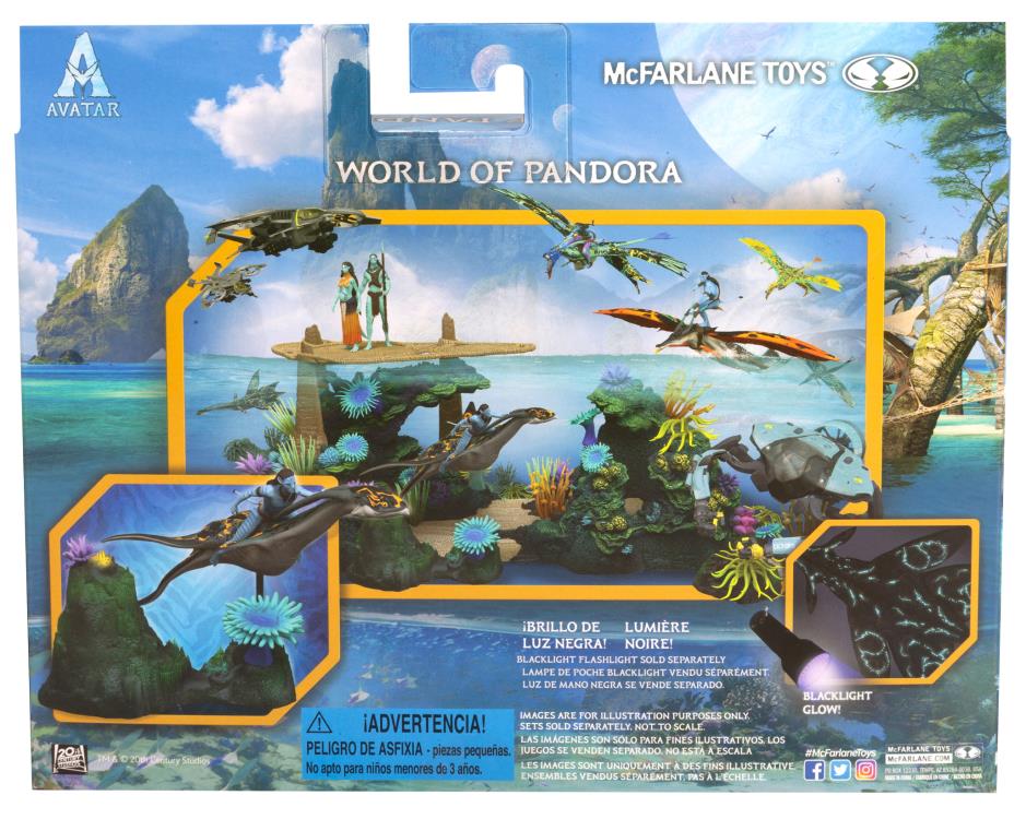 Avatar: The Way of Water World of Pandora Neteyam & Ilu Deluxe Figure Set Gallery Image 12