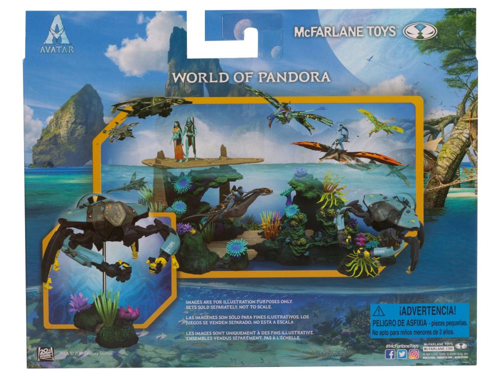 Avatar: The Way of Water World of Pandora CET-OPS Crabsuit with RDA Driver Deluxe Figure Set Gallery Image 11