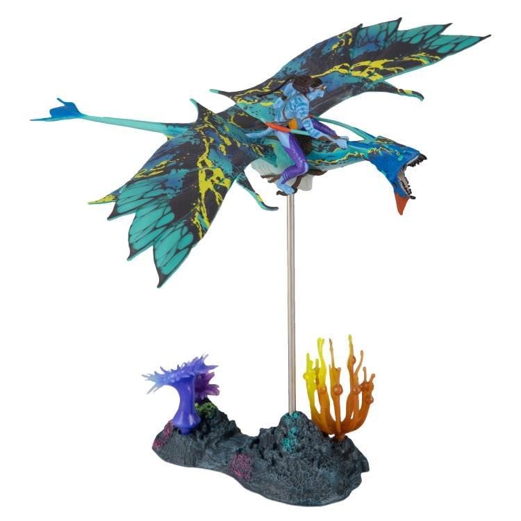 Avatar: The Way of Water World of Pandora Banshee Rider Neytiri Deluxe Figure Set Gallery Image 3