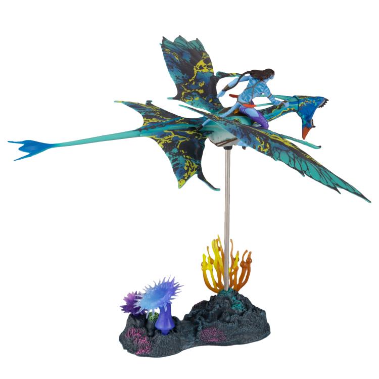 Avatar: The Way of Water World of Pandora Banshee Rider Neytiri Deluxe Figure Set Gallery Image 4