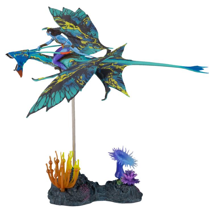 Avatar: The Way of Water World of Pandora Banshee Rider Neytiri Deluxe Figure Set Gallery Image 7