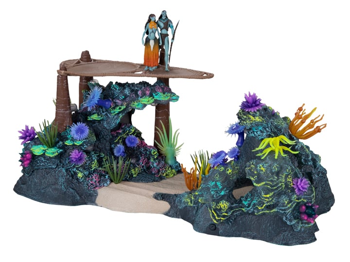Avatar: The Way of Water World of Pandora Metkayina Reef with Tonowari and Ronal Playset Gallery Image 1
