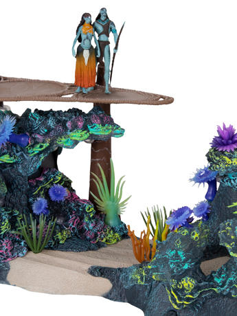 Avatar: The Way of Water World of Pandora Metkayina Reef with Tonowari and Ronal Playset Gallery Image 2