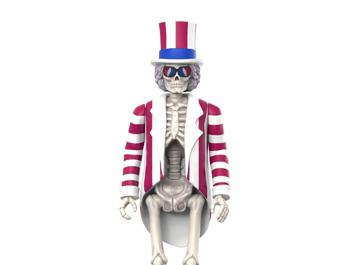 Grateful Dead ReAction Uncle Sam Skeleton Figure