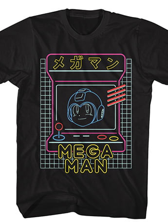 Mega Man Neon Arcade T-Shirt Gallery Image 2