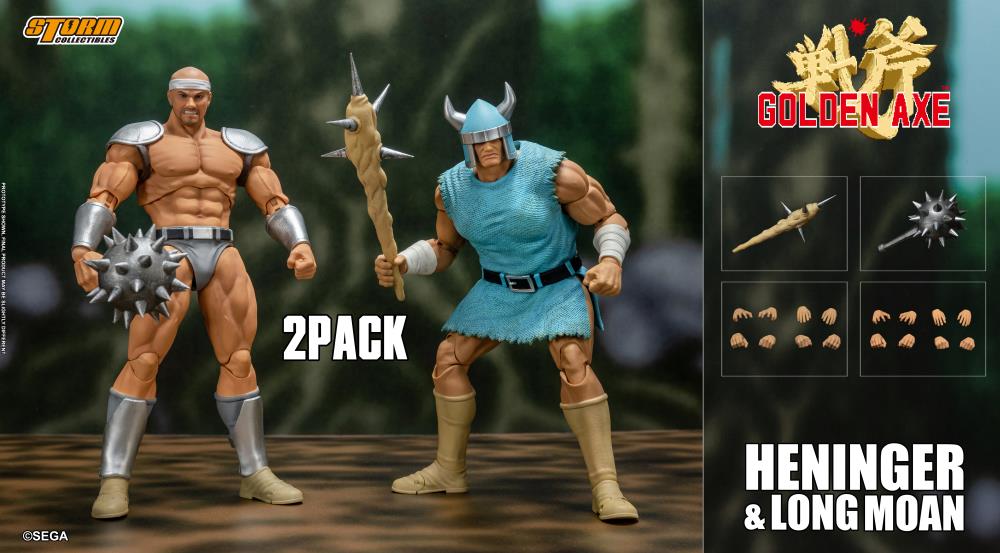 Golden Axe Heninger & Long Moan 1/12 Scale BBTS Exclusive Action