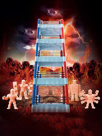 KINNIKUMAN DXソフトフィギュア5 5体セット Kinnikuman Kinkeshi Official Set of 5 Wrestling Rings Set (With 4