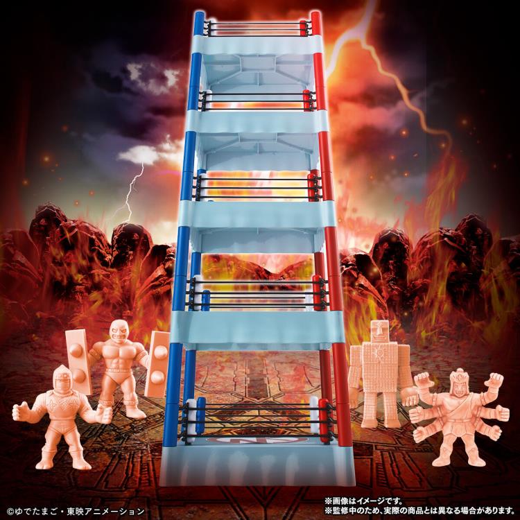 Kinnikuman Kinkeshi Official Set of 5 Wrestling Rings Set (With 4