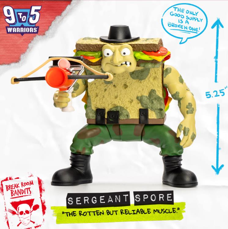 9 to 5 Warriors Sergeant Spore Action Figure Gallery Image 7