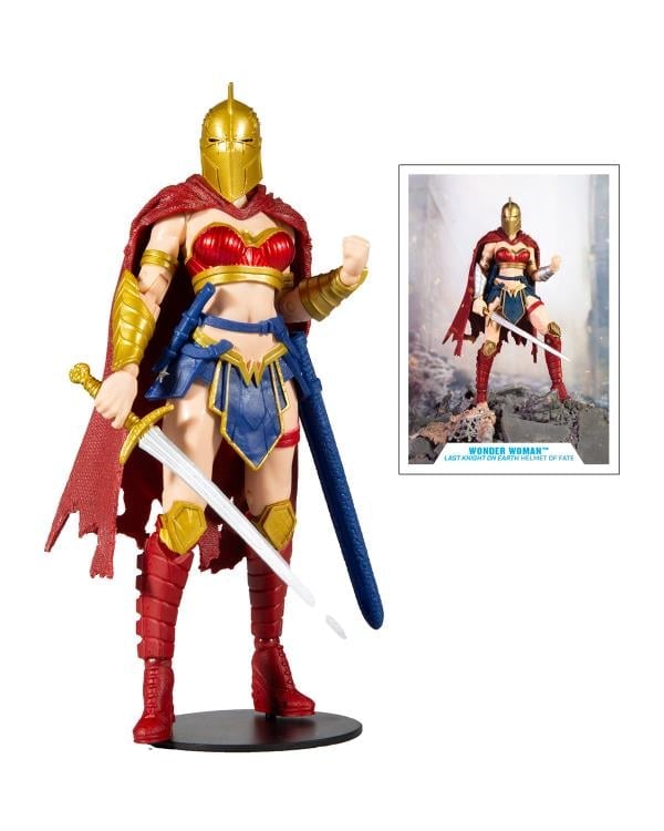 Batman: Last Knight on Earth DC Multiverse Wonder Woman with Helmet of Fate Action Figure Gallery Image 3