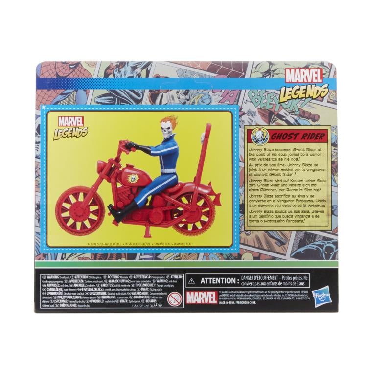 Marvel Legends Retro Collection 3.75" Ghost Rider and Hellcycle Gallery Image 9