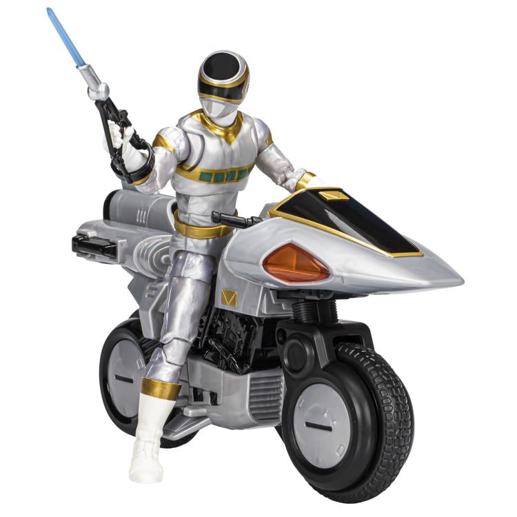 Power Rangers In Space Lightning Collection Deluxe Silver Ranger and Silver Cycle Gallery Image 14