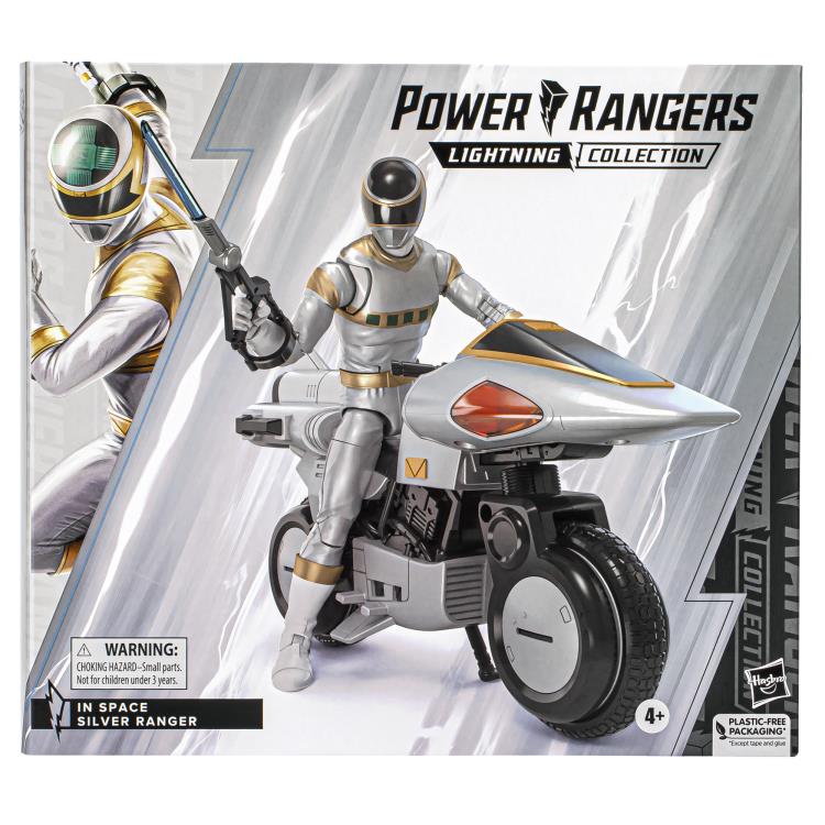 Power Rangers In Space Lightning Collection Deluxe Silver Ranger and Silver Cycle Gallery Image 17