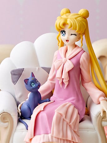 Figurine Sailor Moon - Usagi & Luna Style Antique - Ichibansho 13cm - Banpresto
