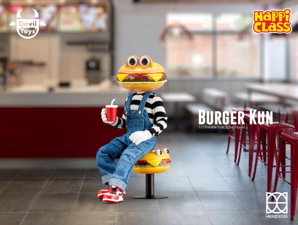 HappiClass Burger Kun & Mech Kun 1/12 Scale Set of 2 Action Figures
