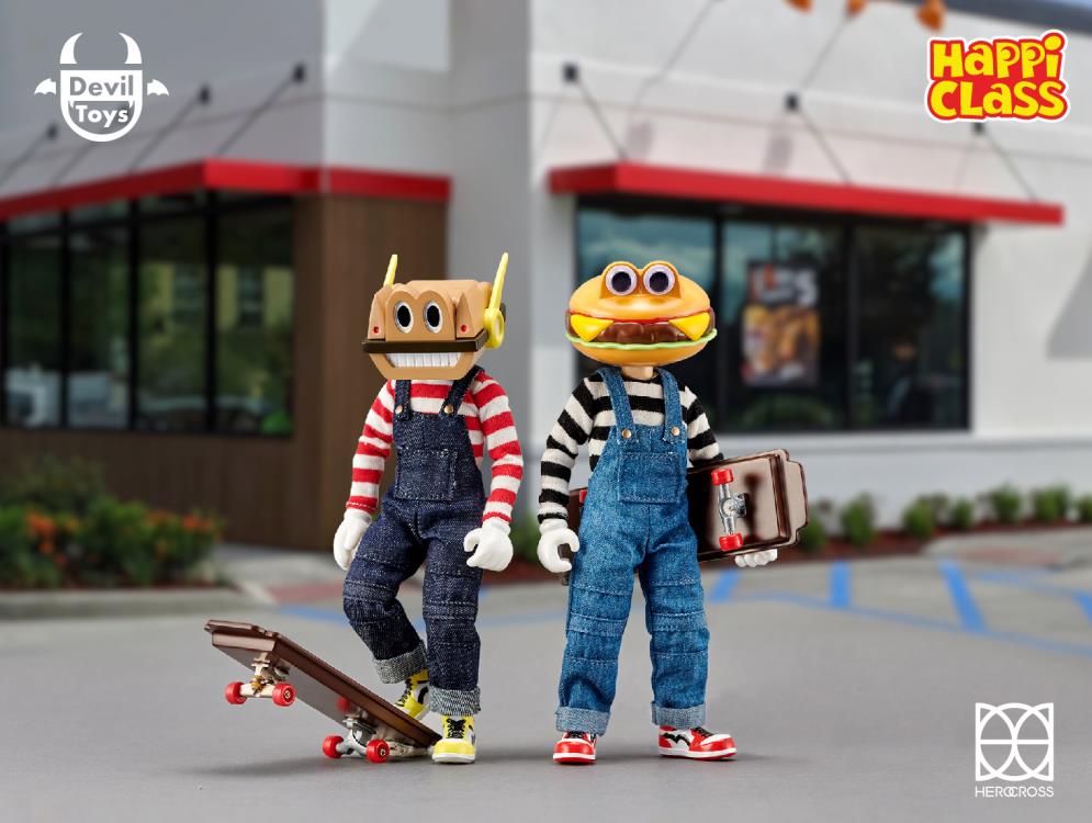HappiClass Burger Kun & Mech Kun 1/12 Scale Set of 2 Action Figures Gallery Image 3