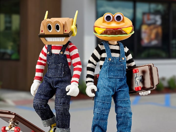 HappiClass Burger Kun & Mech Kun 1/12 Scale Set of 2 Action Figures Gallery Image 1