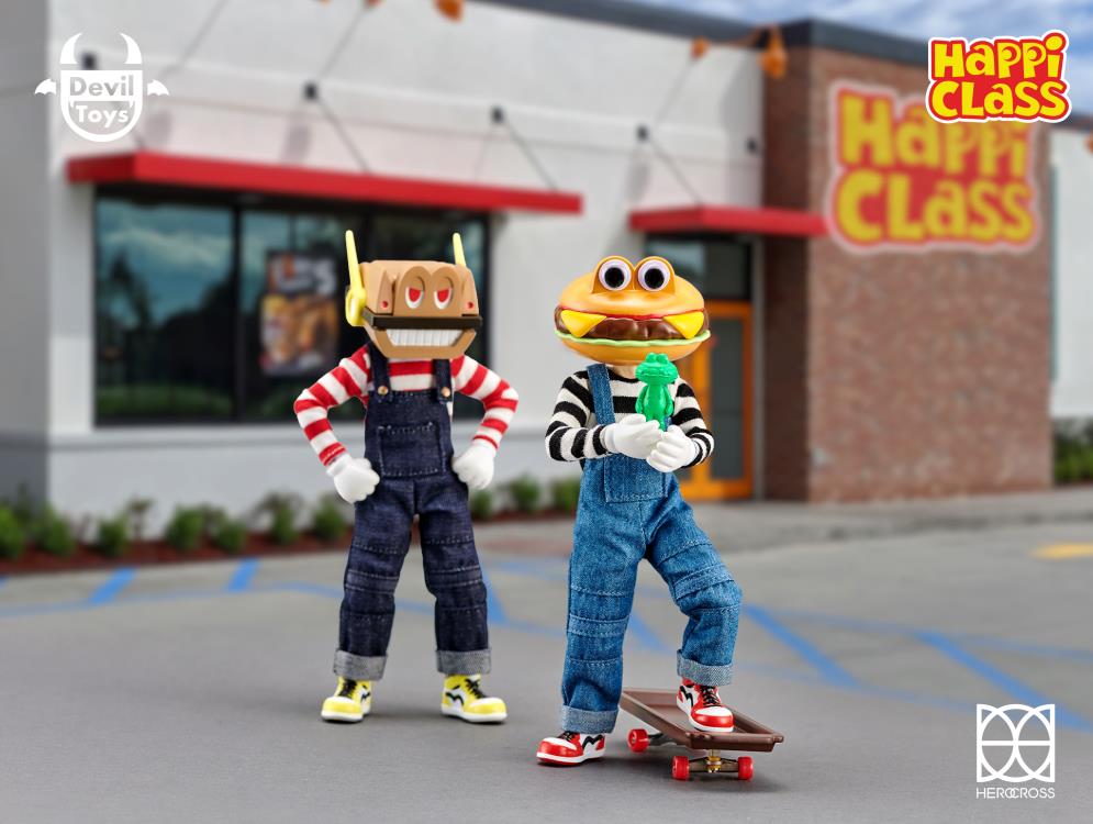HappiClass Burger Kun & Mech Kun 1/12 Scale Set of 2 Action Figures