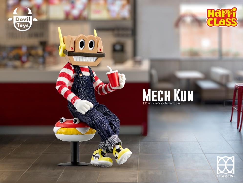 HappiClass Burger Kun & Mech Kun 1/12 Scale Set of 2 Action Figures