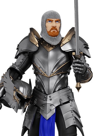 Vitruvian H.A.C.K.S. 10th Anniversary Knight of Accord Figure Gallery Image 2