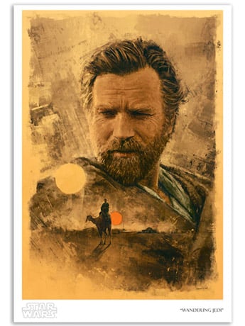 Star Wars Wandering Jedi Limited Edition Giclee Gallery Image 2