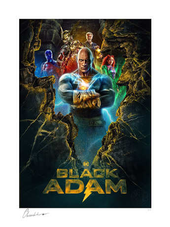 Black Adam Limited Edition Art Print Gallery Image 2