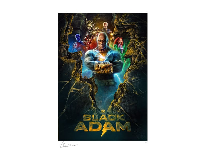 Black Adam Limited Edition Art Print Gallery Image 1