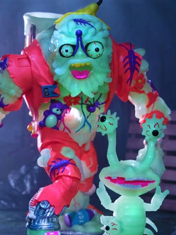Teenage Mutant Ninja Turtles ULTIMATES! Muckman & Joe Eyeball (Glow-in-the-Dark) NYCC 2022 Exclusive Action Figure Gallery Image 2
