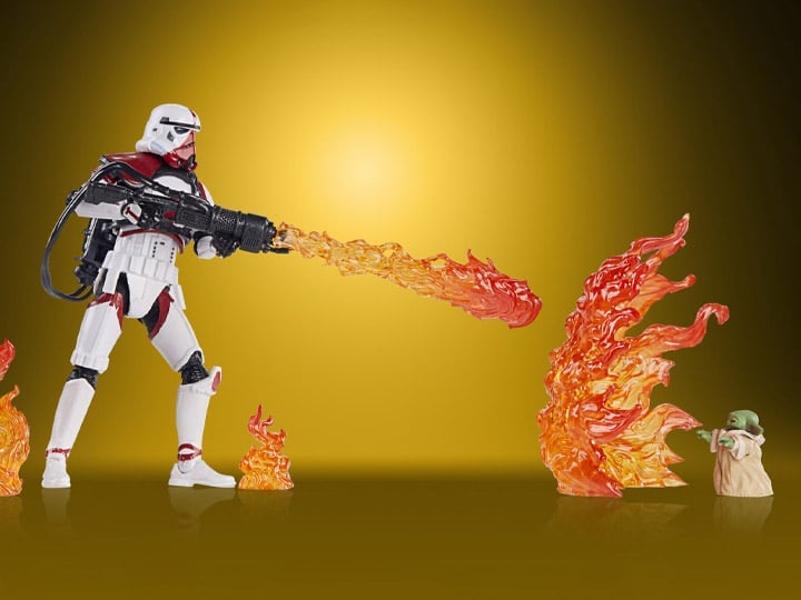Star Wars: The Vintage Collection Incinerator Trooper & Grogu (The Mandalorian) Exclusive Two-Pack Gallery Image 1