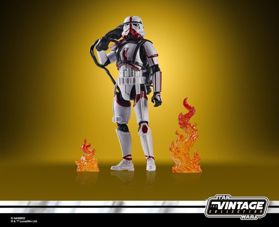 Star Wars: The Vintage Collection Incinerator Trooper & Grogu (The Mandalorian) Exclusive Two-Pack Gallery Image 7