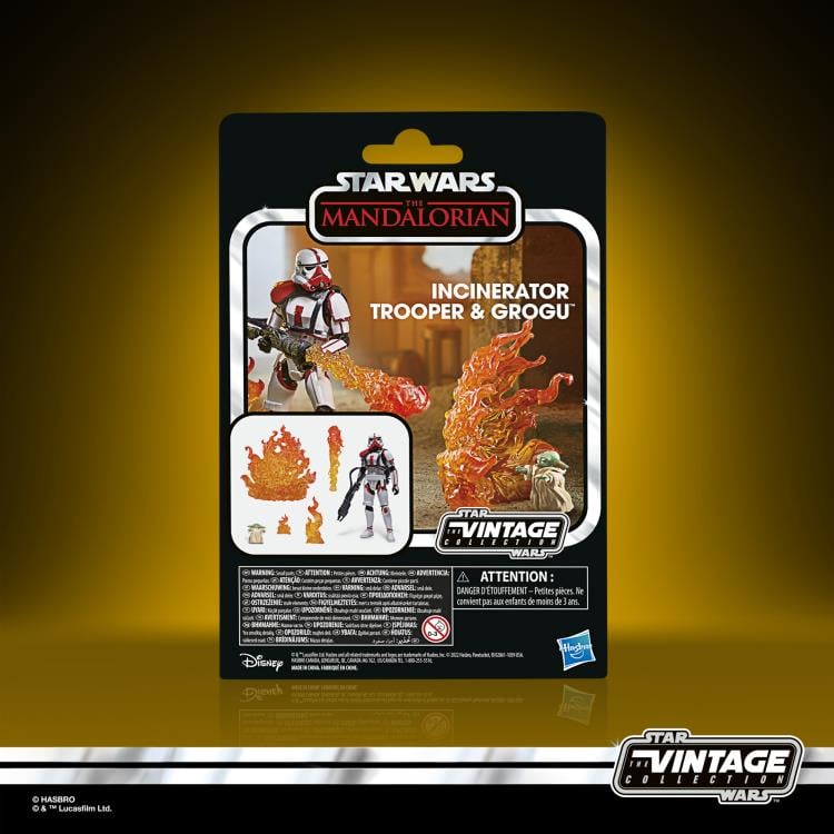 Star Wars: The Vintage Collection Incinerator Trooper & Grogu (The Mandalorian) Exclusive Two-Pack Gallery Image 11