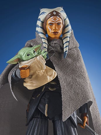 Star Wars: The Vintage Collection Ahsoka Tano & Grogu (The Mandalorian) Two-Pack Exclusive Gallery Image 2