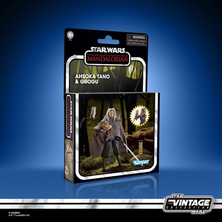 Star Wars: The Vintage Collection Ahsoka Tano & Grogu (The Mandalorian) Two-Pack Exclusive Gallery Image 16