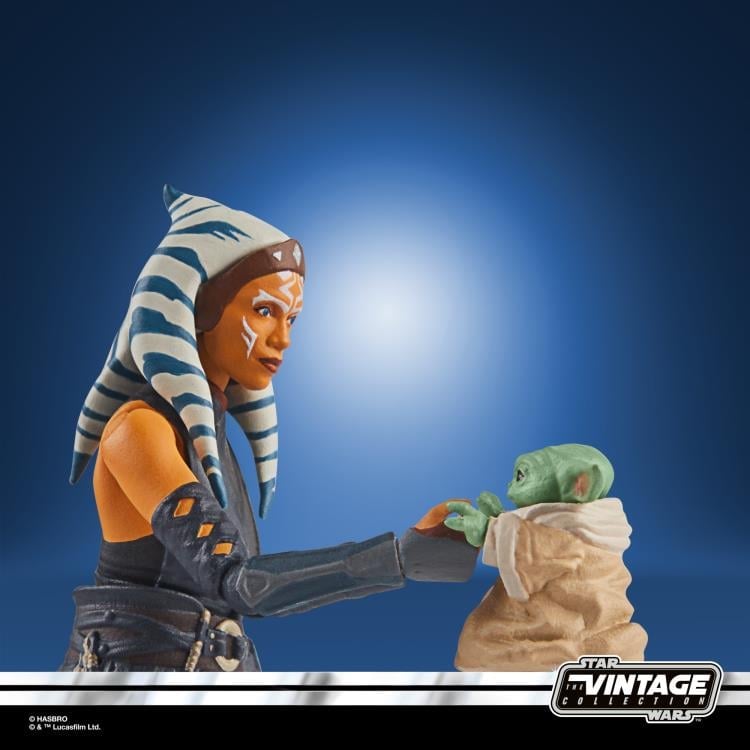 Star Wars: The Vintage Collection Ahsoka Tano & Grogu (The Mandalorian) Two-Pack Exclusive Gallery Image 10
