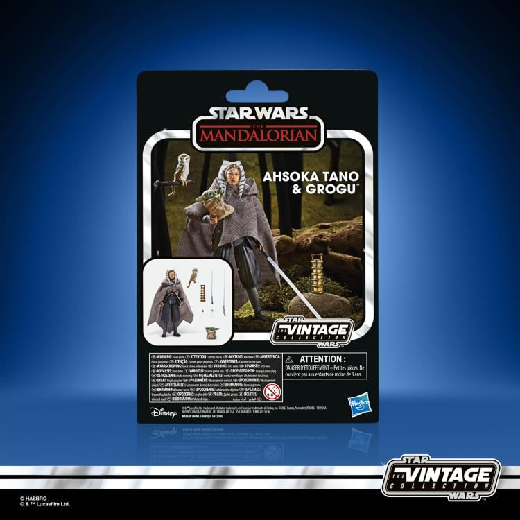 Star Wars: The Vintage Collection Ahsoka Tano & Grogu (The Mandalorian) Two-Pack Exclusive Gallery Image 17