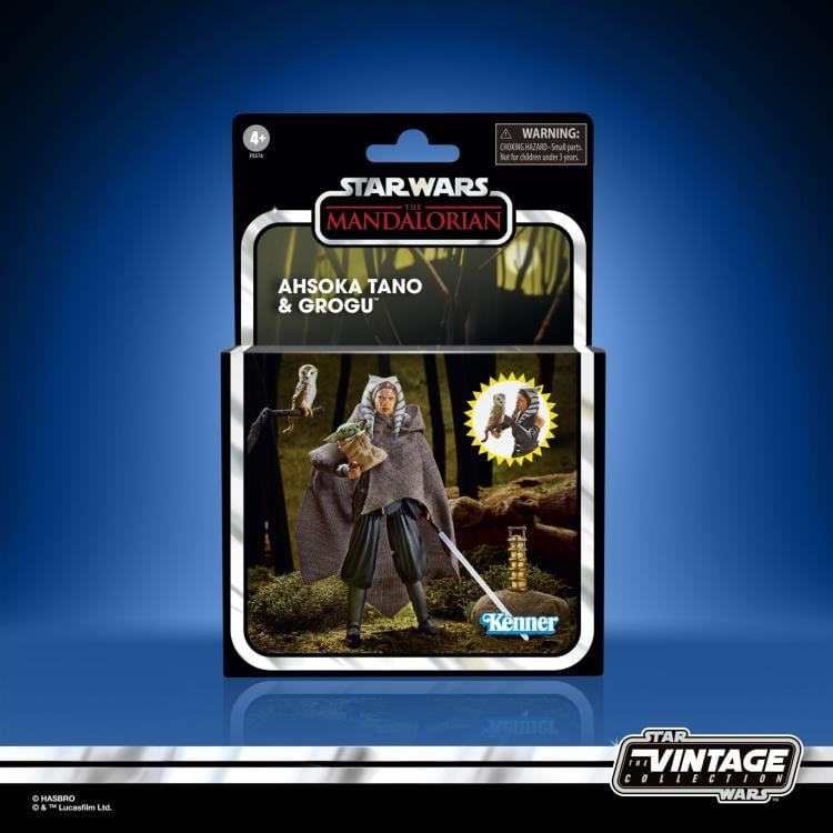 Star Wars: The Vintage Collection Ahsoka Tano & Grogu (The Mandalorian) Two-Pack Exclusive Gallery Image 14