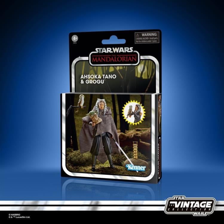 Star Wars: The Vintage Collection Ahsoka Tano & Grogu (The Mandalorian) Two-Pack Exclusive Gallery Image 15