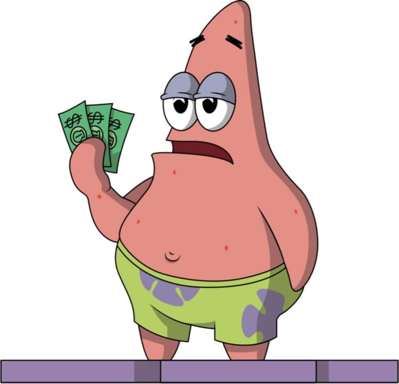 SpongeBob SquarePants Patrick Star "I Have 3 Dollars" Vinyl Figure Gallery Image 10